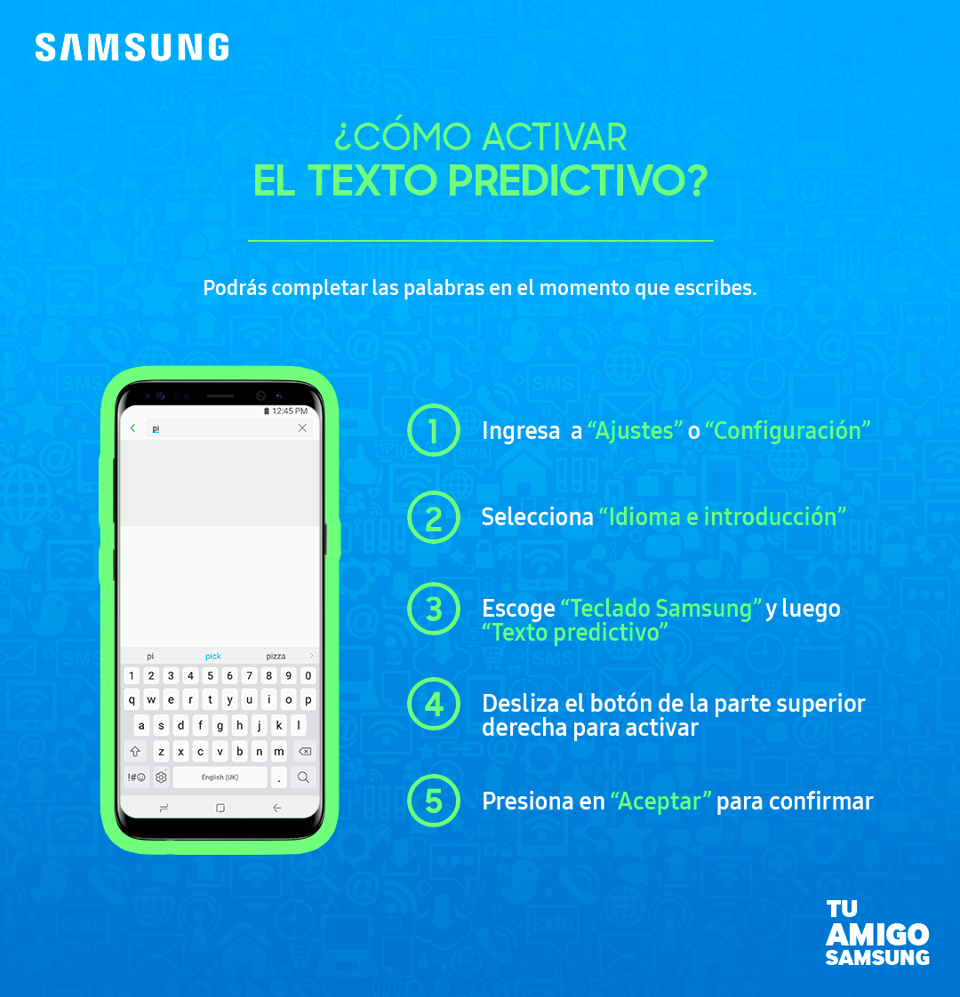 Samsung texto Samsung texto