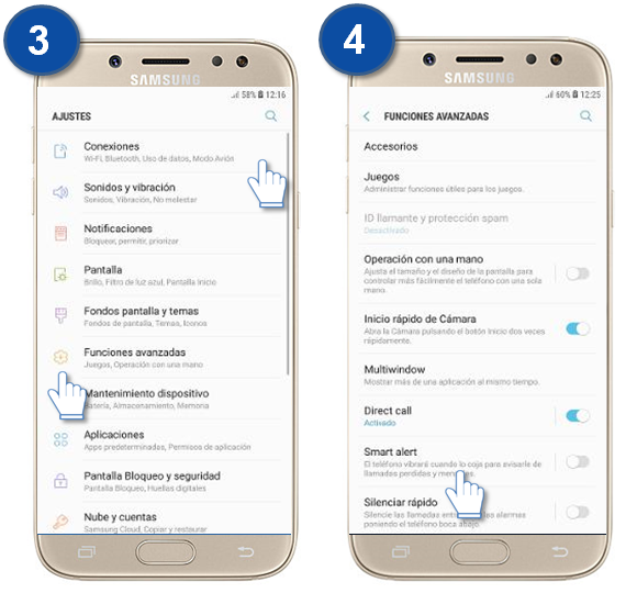 Galaxy J5 Pro - ¿Qué es y cómo usar la función Smart alert?