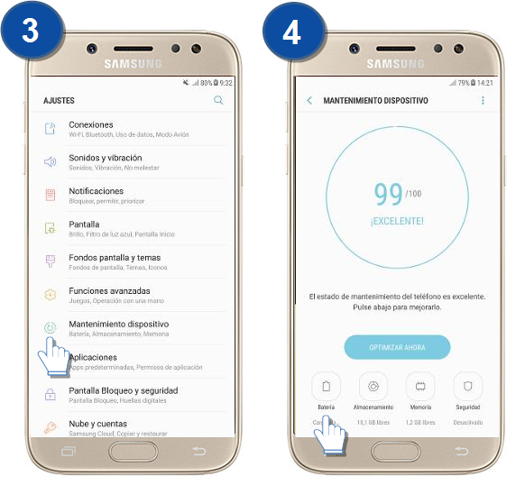 Galaxy J5 Pro - ¿Qué es y cómo mostrar el porcentaje de batería en pantalla?