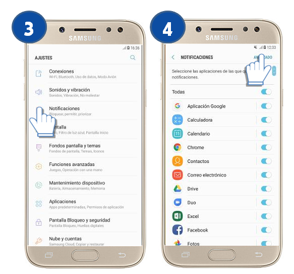 Galaxy J5 Pro - ¿Qué es y cómo ocultar las notificaciones de la pantalla de bloqueo?