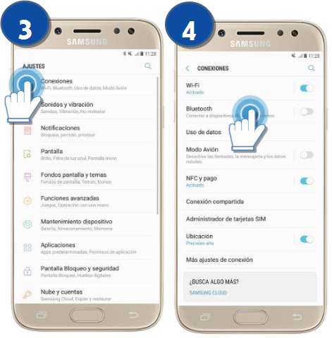 Galaxy J5 Pro - ¿Cómo activar la conexión Bluetooth