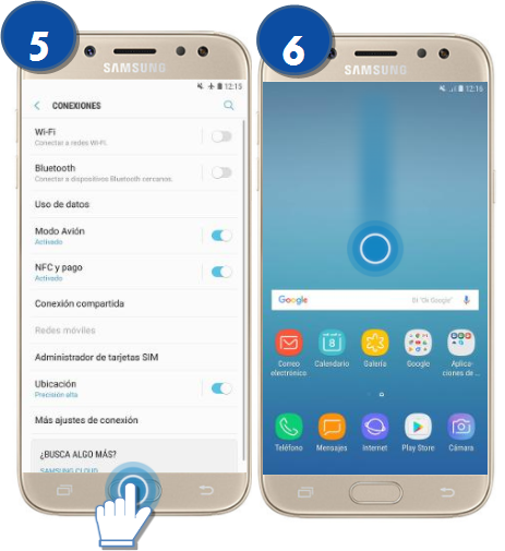 Galaxy J5 Pro - ¿Cómo activar el modo avión?