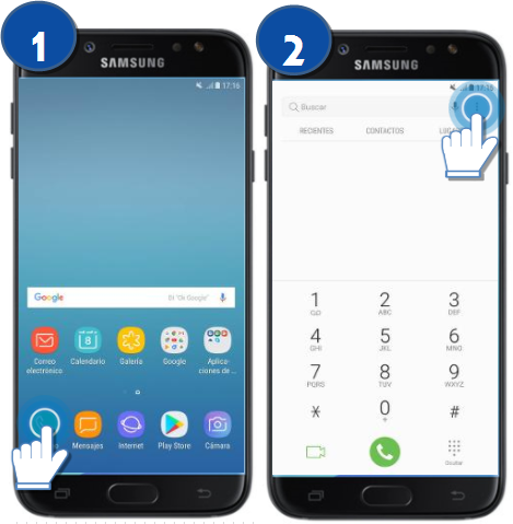Galaxy J5 Pro - ¿Cómo mostrar contactos con número ?