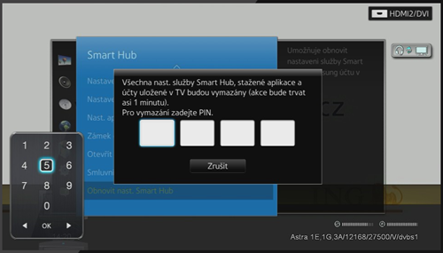 vložte Váš PIN