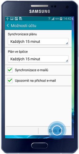 Zadejte detaily Vašeho serveru příchozí pošty