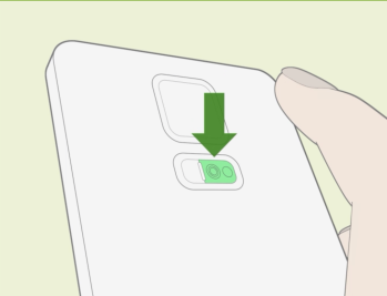 Wenn Sie das grüne Herz sehen können, ist das Smartphone bereit, Ihren Puls zu messen