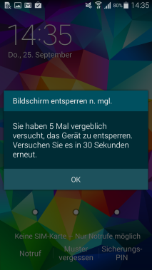 Sicherungs-PIN