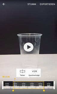 Samsung Galaxy S6 (edge) Videos im Zeitlupen-Modus aufnehmen, Videoabschnitt auswählen