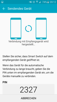 Wie übertrage ich Daten zwischen zwei Android-Geräten über Smart Switch