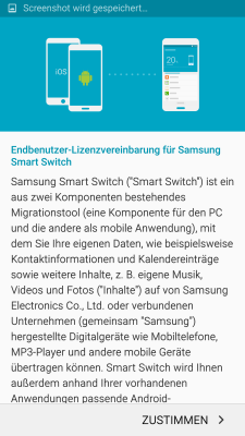 Wie übertrage ich Daten von einem iOS-Gerät zu meinem Samsung Smartphone mit Smart Switch?