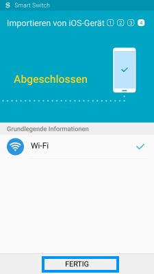 Von iCloud importieren