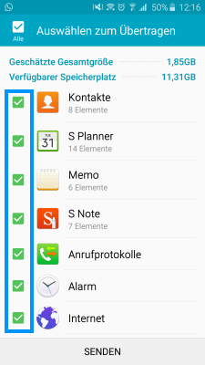 Wie übertrage ich Daten zwischen zwei Android-Geräten über Smart Switch