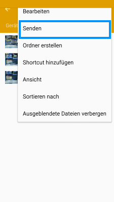 Tippen Sie nun erneut auf SENDEN