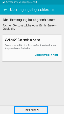 Wie kann ich mit Smart Switch meine Daten auf die SD-Karte sichern