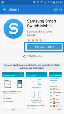 Wie kann ich mit Smart Switch meine Daten auf die SD-Karte sichern