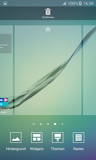 Samsung Galaxy S6 (edge/edge+) Widgets hinzufügen, Startbildschirm leere Stelle öffnen