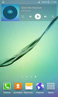 Samsung Galaxy S6 (edge/edge+) Widgets hinzufügen, Widget positioniert