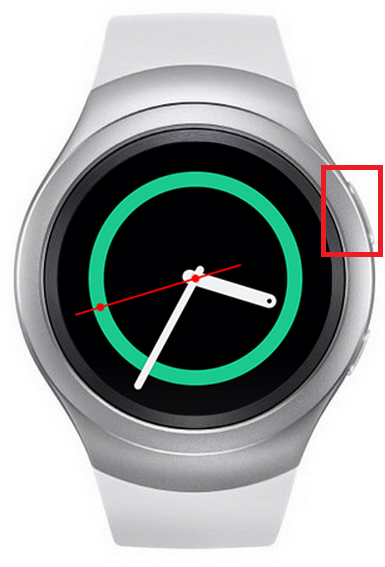 Samsung Gear S2/Gear S2 classic, Tastenverwendung, Zurück-Taste