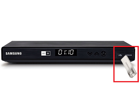 USB-Speichergerät an Samsung Digitalreceiver anschließen