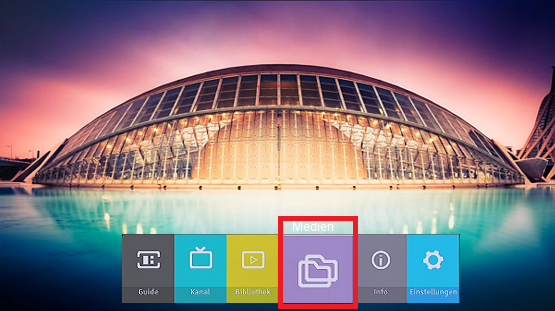 USB Datei mit Medien auf Samsung Digitalreceiver öffnen