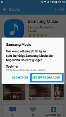 Softwarelizenz akzeptieren