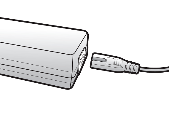 Samsung Saugroboter POWERbot VR9200, Ersteinrichtung, Netzkabel mit Netzteil verbinden