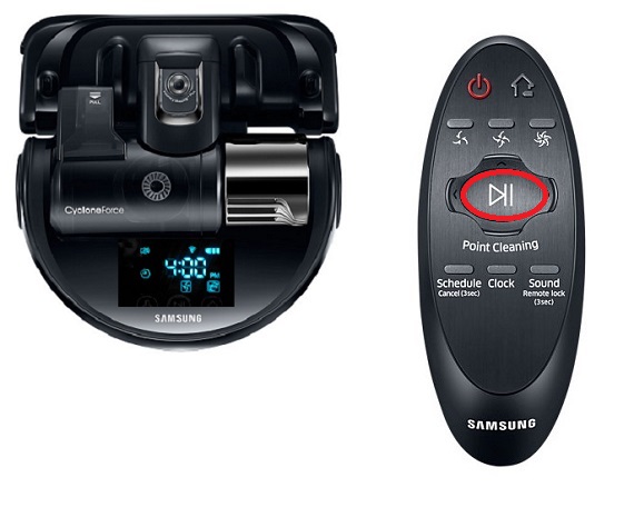 Samsung Saugroboter POWERbot VR9200, Einmal/-Tagesprogramm programmieren, Start/Stop Taste, Einstellungen speichern