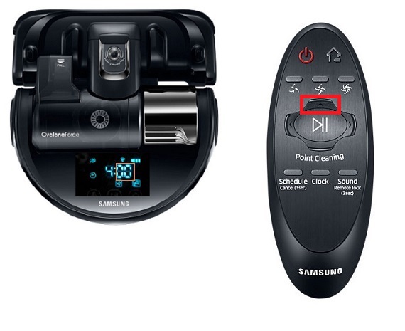 Samsung Saugroboter POWERbot VR9200, Einmal/-Tagesprogramm programmieren, Richtungstaste nach oben, Minuteneinstellung
