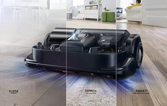 Samsung Saugroboter POWERbot VR9200, für glatte Ebenen und Kurzhaar-Teppiche