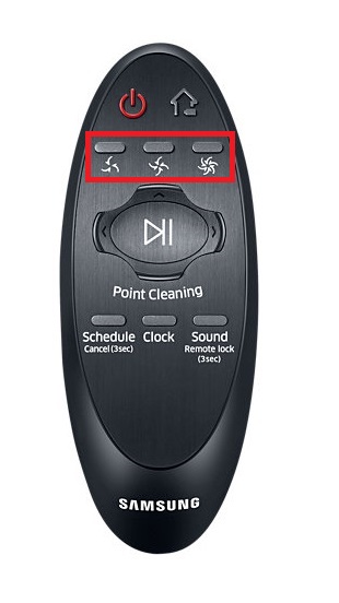 Samsung Saugroboter POWERbot VR9200, Automatikbetrieb, Leistungstasten