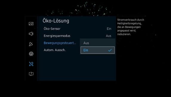 Samsung Smart-TV, Energiesparmodus einstellen