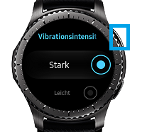 Samsung Gear S3 (classic/frontier), Vibrationseinstellung ändern