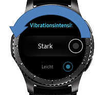 Samsung Gear S3 (classic/frontier), Vibrationseinstellung ändern