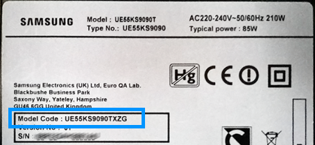 Identifizierungscode auf einem Samsung-Smart-TV finden