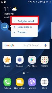 Samsung Smart View mit QLED Smart TV verwenden