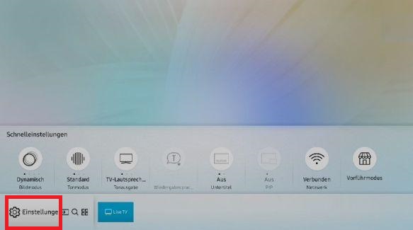 Samsung Smart QLED TV, drahtlose Internetverbindung herstellen