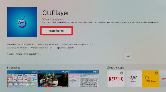 App auf Samsung QLED TV installieren