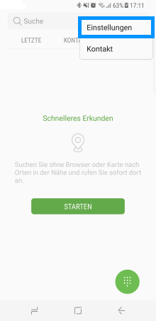 Samsung Glaxy S8/S8 plus, Rufnummerunterdrückung einstellen