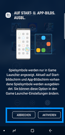vorhandene Spielsymbole ausblenden