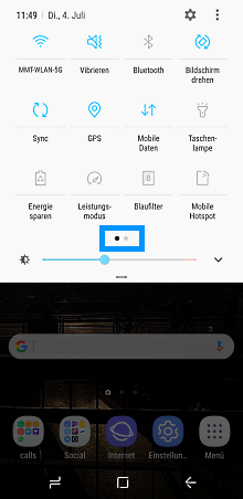 Flugmodus auf Smartphone mit Android 7.x Nougat aktivieren, Schritt 1