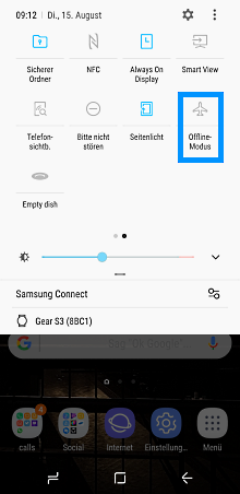 Flugmodus auf Smartphone mit Android 7.x Nougat aktivieren, Schritt 2