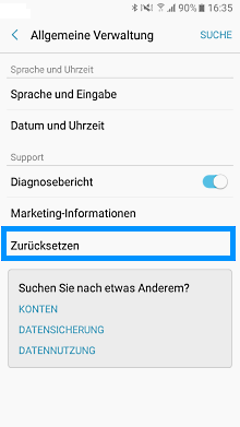 Samsung Galaxy S8/S8+ auf Werkseinstellungen zurücksetzen