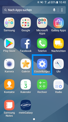 Samsung Galaxy A3 (2017), PIN einrichten