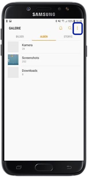 gelöschte Bilder auf Samsung Galaxy wiederherstellen, Galerie