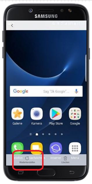 gelöschte Bilder auf Samsung Galaxy wiederherstellen, Bild wiederherstellen