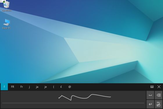 Layout der Bildschirmtastatur von einem Samsung Galaxy Book ändern, Handschrift