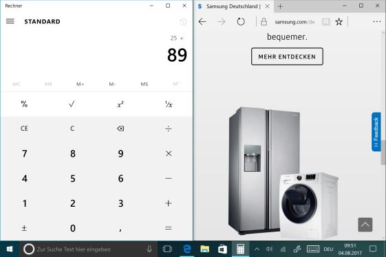 Galaxy Book geteilte Bildschirmansicht, Schritt 5