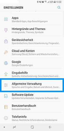 Wie kann ich mein Galaxy Note8 zurücksetzen?