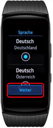 Wie richte ich meine Samsung Gear Fit2 Pro ohne ein Smartphone ein?