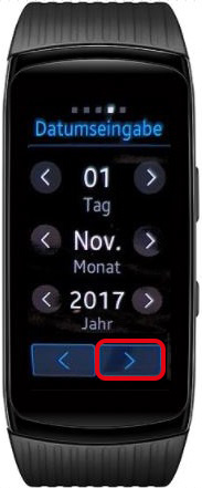 Wie richte ich meine Samsung Gear Fit2 Pro ohne ein Smartphone ein?
